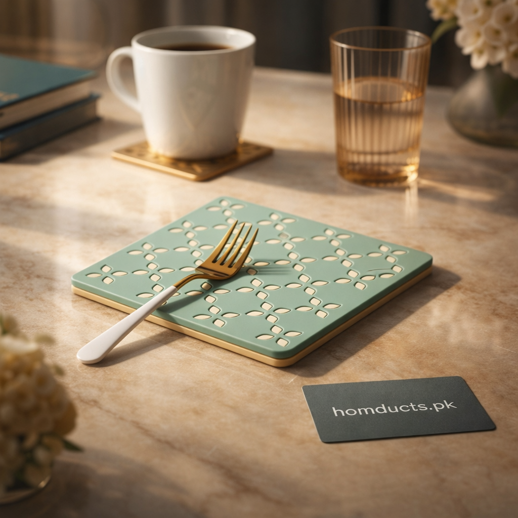 Premium Heat-Resistant Silicone Trivet Mat – Decorative Kitchen & Table Protector