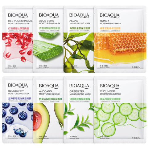 BIOAQUA Moisturizing Face Sheet Mask Improving Dryness Sheet Mask 3/5/4/15/10/20/50/100pcs