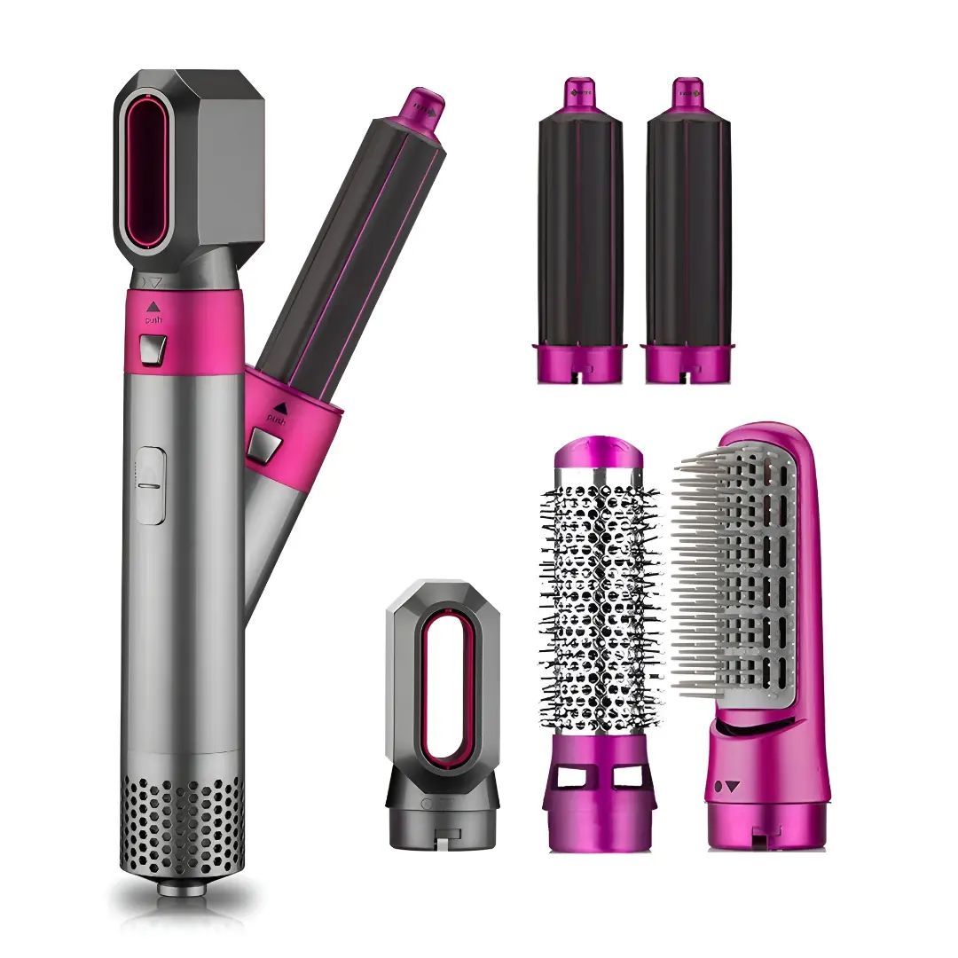 5-IN-1 HAIR DRYER KIT  DRYER,STRIAGHTNER,CURLY HAIR AND MORE