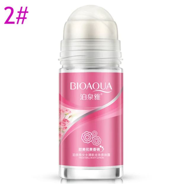 BIOAQUA Ball Body Lotion Antiperspirants Underarm Deodorant Roll on Bottle Women Fragrance Men Smooth Dry Perfumes