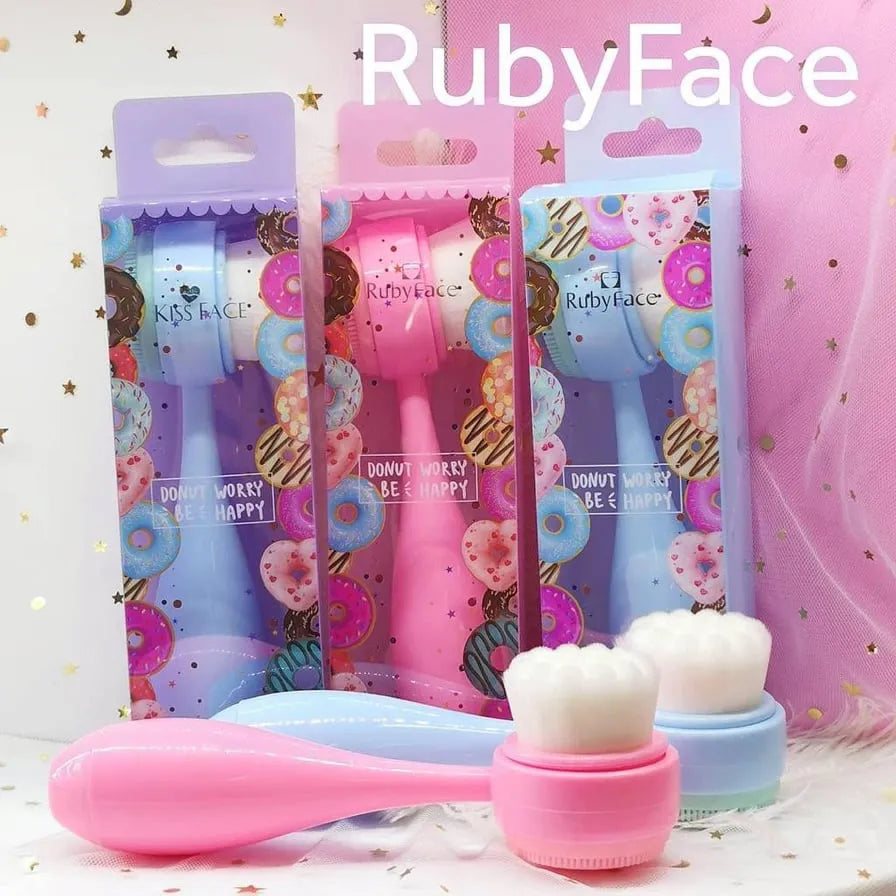 1 Piece Double Side Silicone Facial Cleansing Brush For Face Cleaning And Massage Tool For Girls & Women