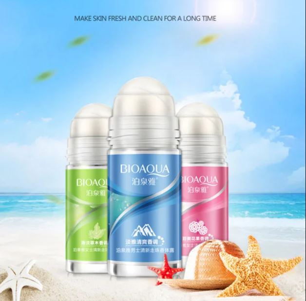 BIOAQUA Ball Body Lotion Antiperspirants Underarm Deodorant Roll on Bottle Women Fragrance Men Smooth Dry Perfumes