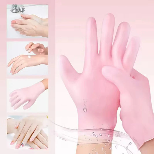 1 Pair Hands Care Gloves Moisturizing Silicone Anti Cracking Gloves