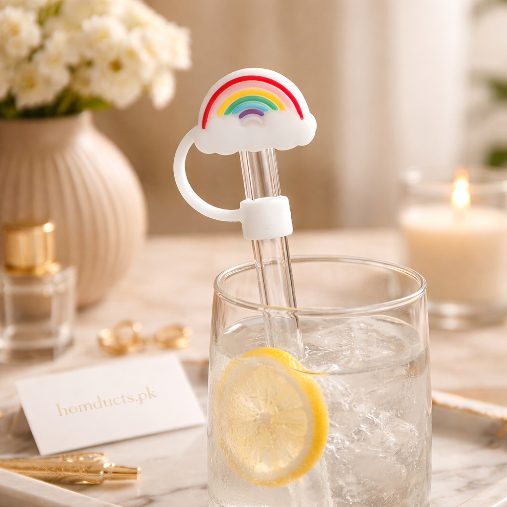 Premium Cloud Straw Topper – Reusable Silicone Drink Charm for Glass & Tumblers