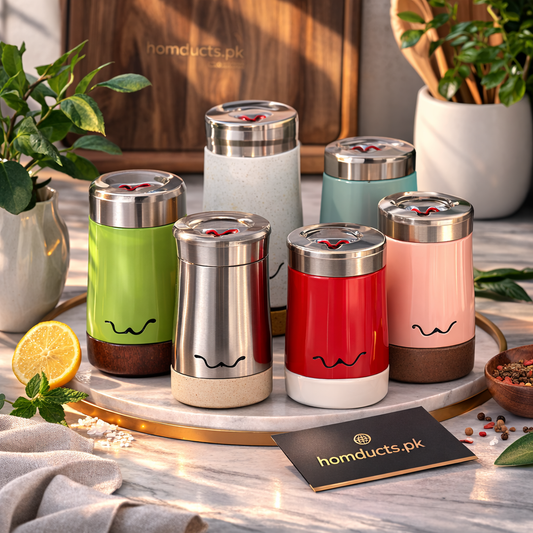 Premium Stainless Steel Electric Salt & Pepper Grinder (1 Pc)