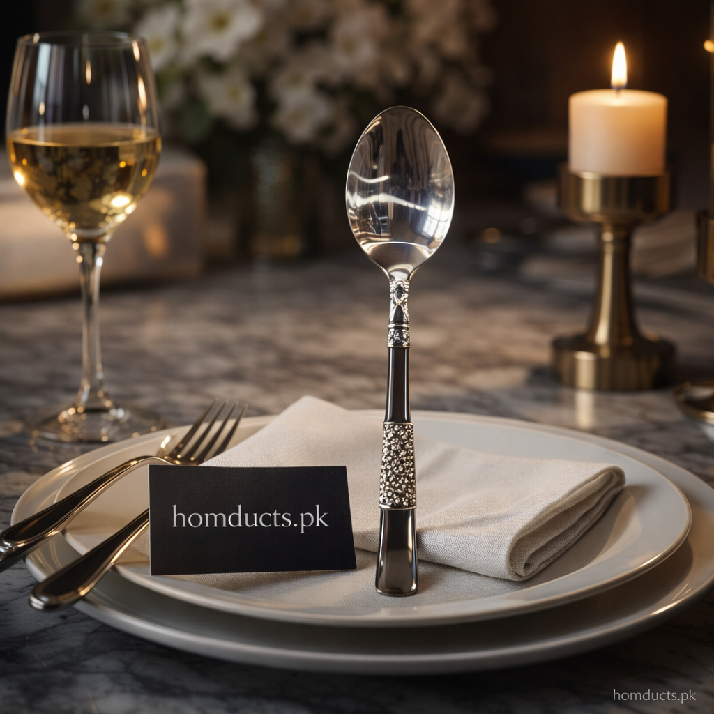 Elegant Premium Stainless Steel Spoon – Luxury Dining Table Spoon (1 Pc)