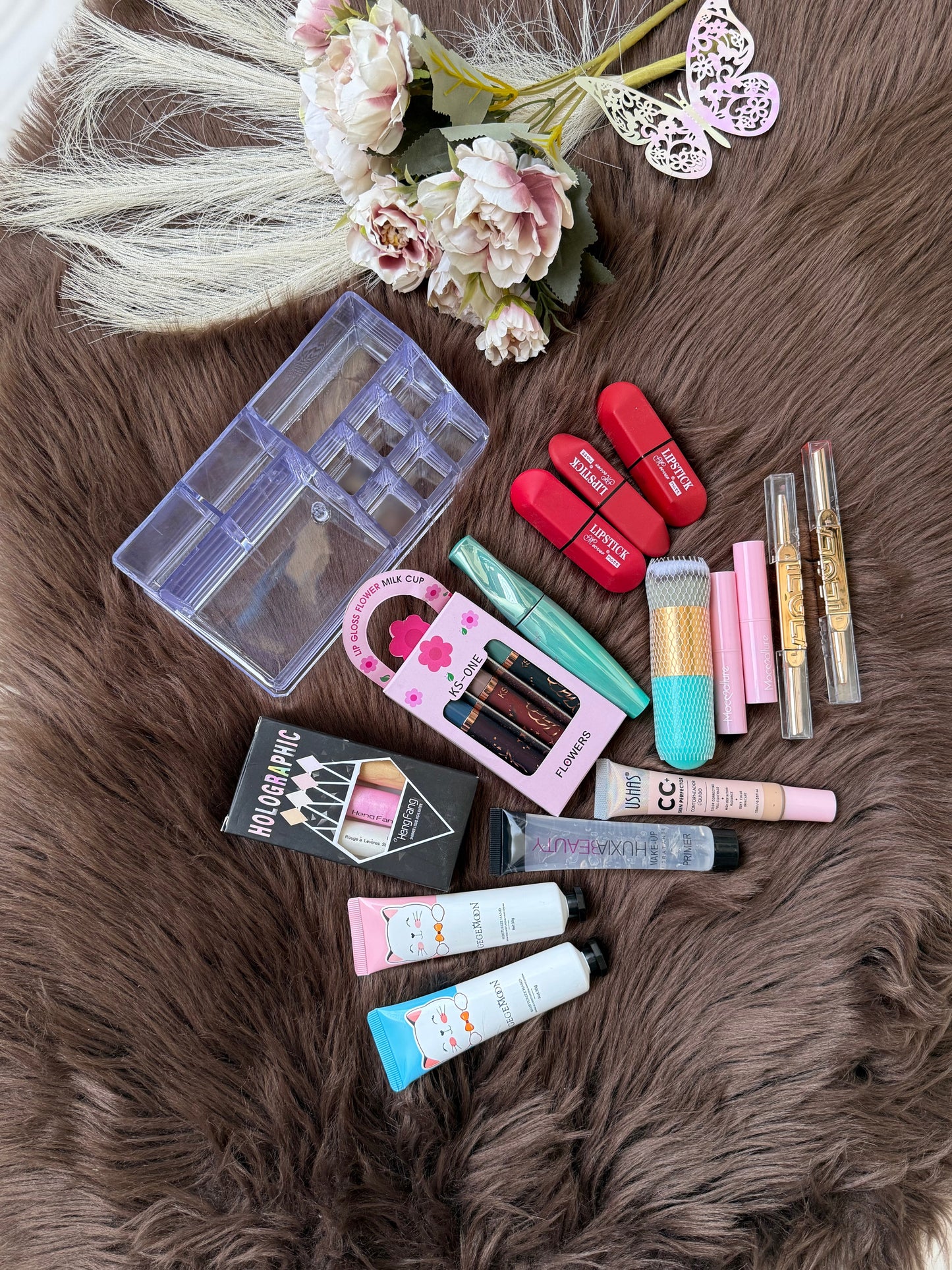 Miss Beauty 16-Piece Vibrant Glamour & Skincare Beauty Deal with Organizer ✨