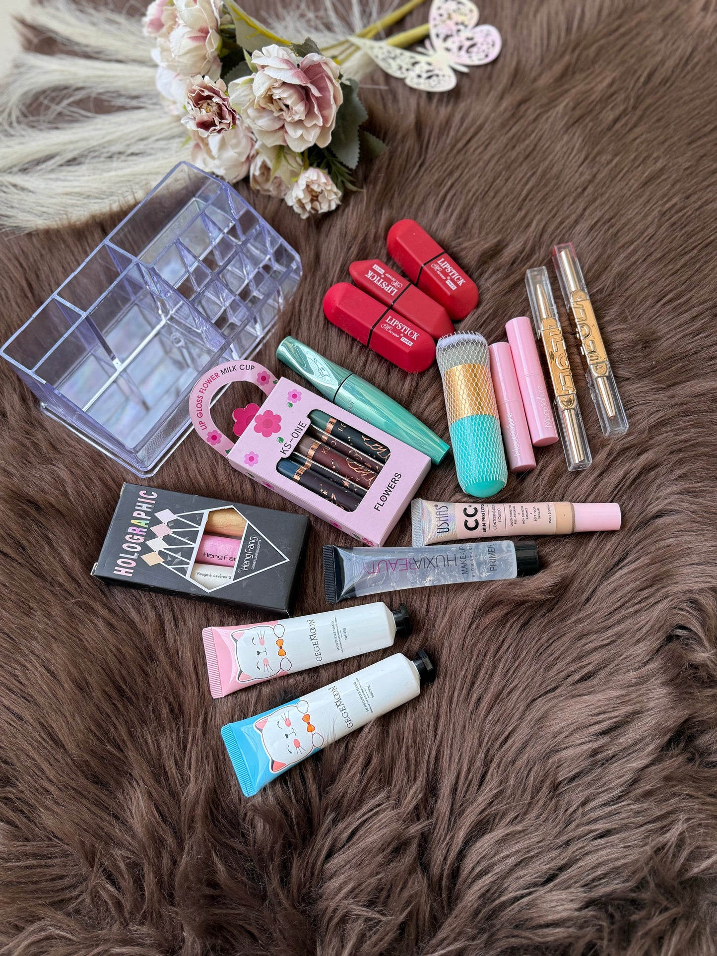 Miss Beauty 16-Piece Vibrant Glamour & Skincare Beauty Deal with Organizer ✨