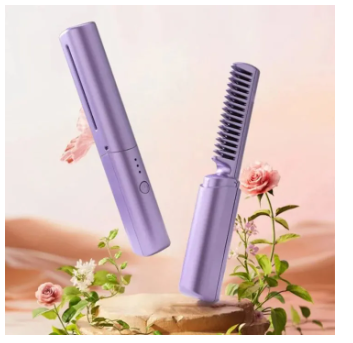 Mobile Heat Comb | Rechargeable Hair Straightener Comb
