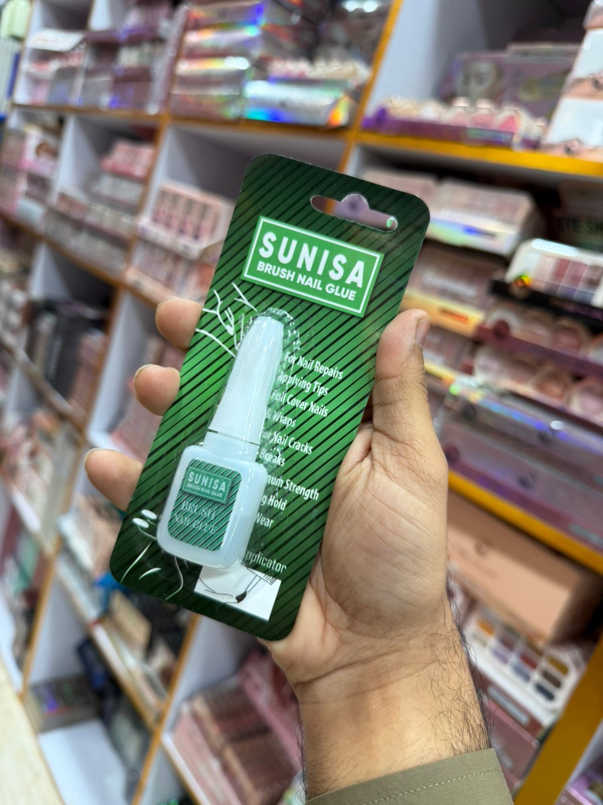 SUNISA Brush-On Nail Glue (Professional Strength)
