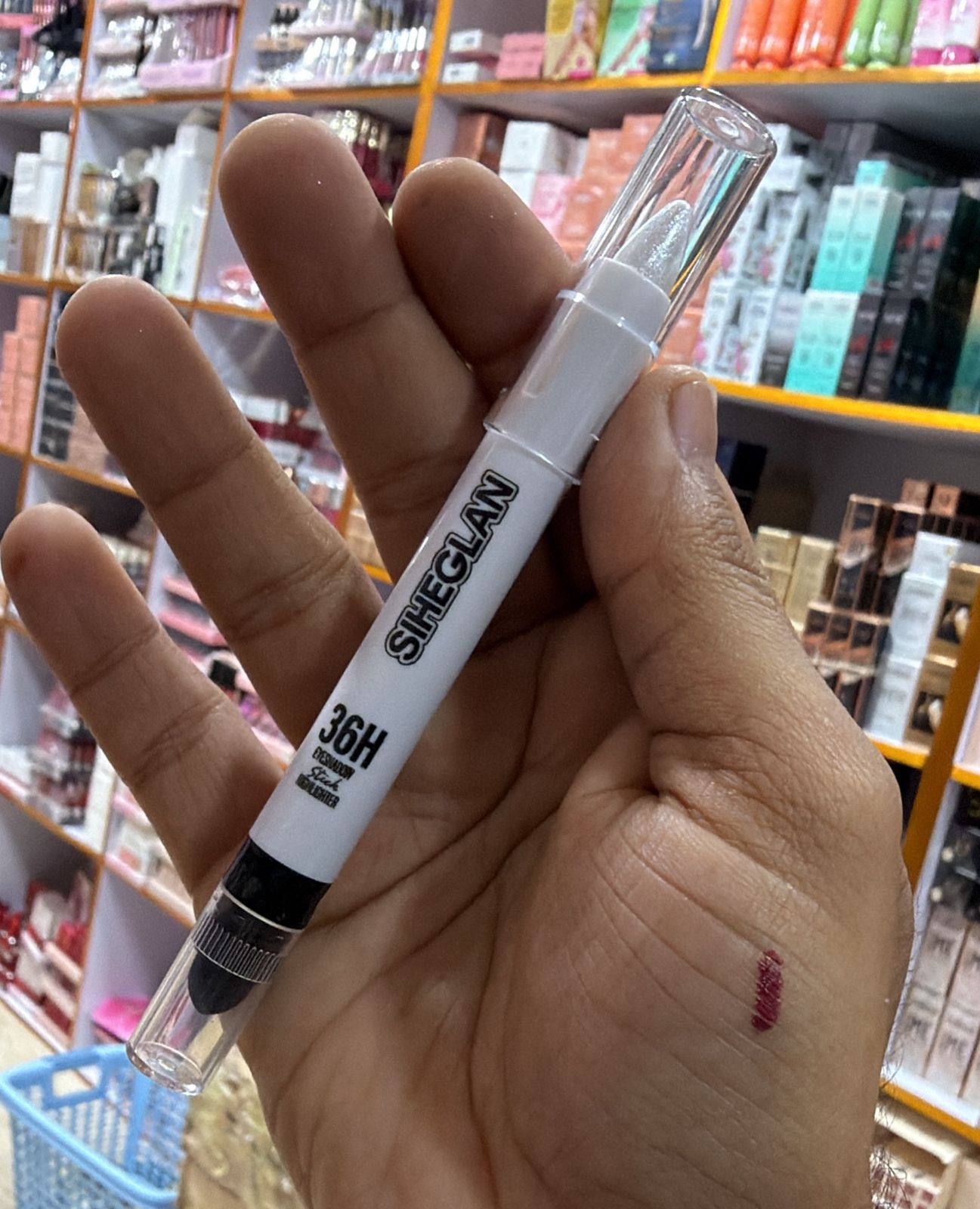 SIHEGLAN 2-in-1 Shimmer Eyeshadow Stick &amp; Highlighter