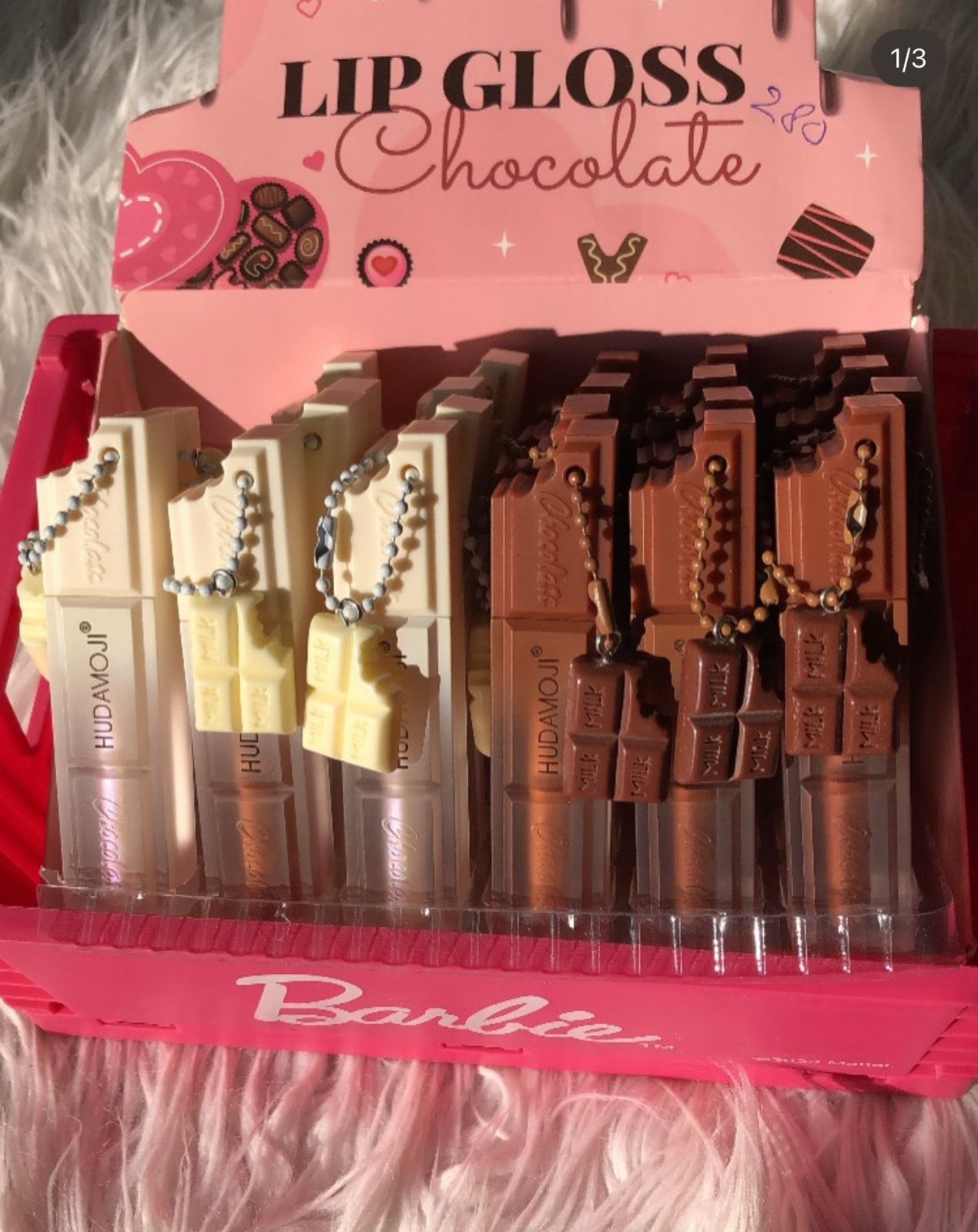 HUDAMOJI  Miniature Chocolate Bar Lip Gloss Shine Lip Gloss