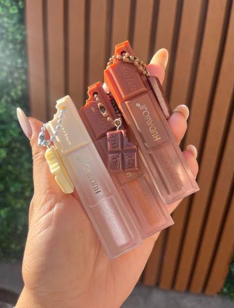 HUDAMOJI  Miniature Chocolate Bar Lip Gloss Shine Lip Gloss