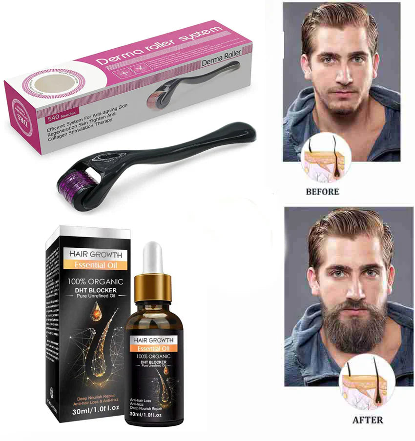 Derma Roller System for Hair And Skin 0.5 Mm Hair & Skin Care Derma Roller