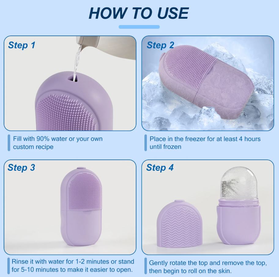 Facial Beauty - Silicon Ice Cube Face Roller