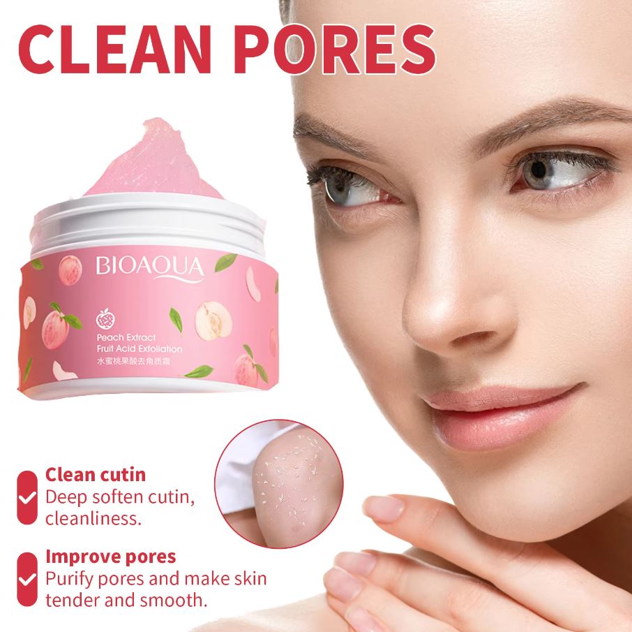 BIOAQUA Peach Extract Exfoliating Face Gel Glowing Moisturizing Peach Gel 140g BQY72646/BQY07803