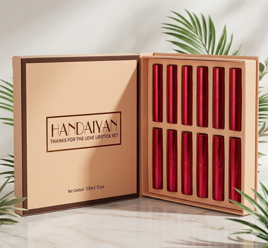 HANDAIYAN "Thanks for the Love" 12-Piece Matte Lipstick Set