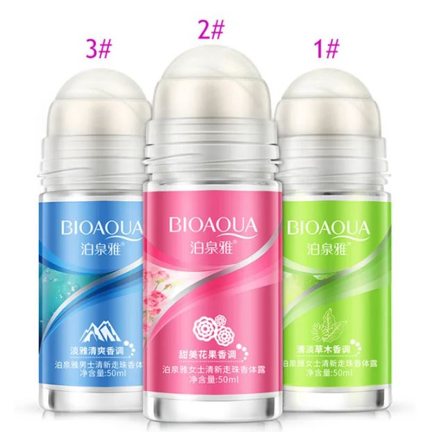 BIOAQUA Ball Body Lotion Antiperspirants Underarm Deodorant Roll on Bottle Women Fragrance Men Smooth Dry Perfumes