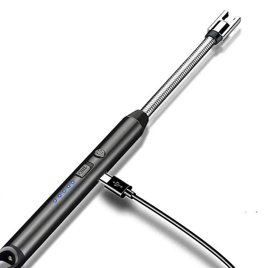 Electric Arc Lighter, Useful BBQ Flameless Plasma ignitor, Outdoor Kitchen Lighter, Portable Electronic Lighter, 360 Degree Rotation Lighter, Extended Stove Lighter, Electric Long Lighter, Plasma Grill Lighter, Long USB Rechargeable Arc Lighter