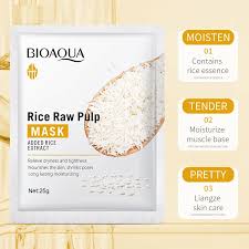 New Rice Pack of 4 deal Eye cream & face mask OR Exfoliating Gel & Rice serum skin care series