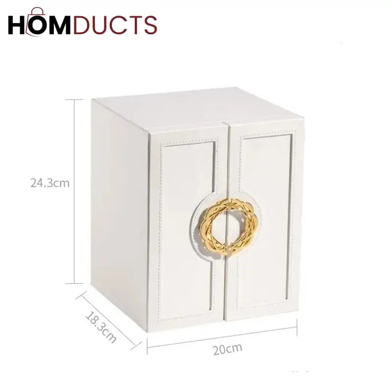 Multilayer Leather Drawer Jewelery Organiser